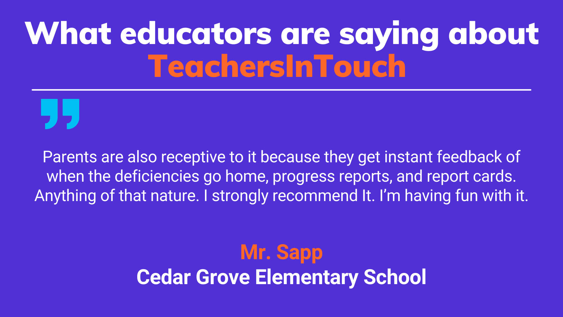 What educators are saying about us